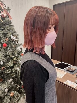 ロンド ヘアー(Rondo. Hair) ピンクベージュボブ