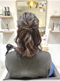 卒業式 ハーフアップ ヘアセット ヘアアレンジ 中目黒