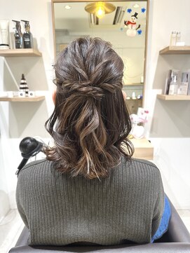 プリマ アンジュ 中目黒店(PRIMA ange) 卒業式 ハーフアップ ヘアセット ヘアアレンジ 中目黒