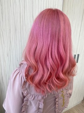 ビス ヘア アンド ビューティー 西新井店(Vis Hair＆Beauty) 大人可愛いピンクベージュダブルカラーくびれボブ透明感小顔