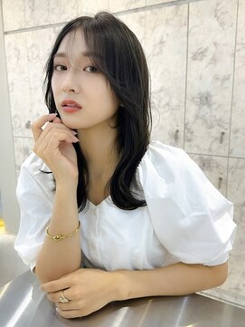 シーシンジュク 新宿南口(Sea shinjuku) 韓国風前髪×シルキーベージュ【髪質改善/新宿/マッシュパーマ】