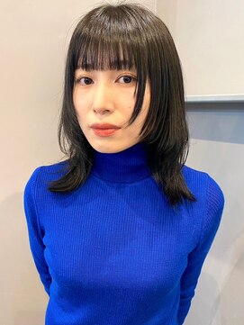 ラキ(laki) フェイスレイヤー×グレージュカラー　八丁堀/laki