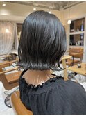 切りっぱなしボブ/暗髪/20代30代40代