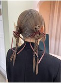 ツインアレンジ×お呼ばれヘア