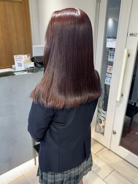 テトラ バイ ネオリーブ 横浜西口店(tetra by neolive) ブリーチなしダブルカラー 赤髪