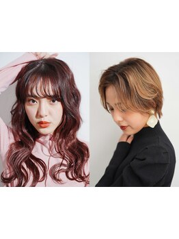 カット＋カラー￥7920～!ハイライトやオシャレな白髪染めでワンランク上のスタイル!周りから褒められる髪に