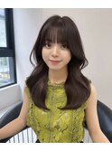 【杉本大地】韓国ヘア/ブラウンカラー/韓国風巻き/天神美容室