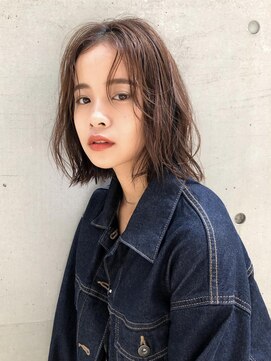 ニューヨークニューヨーク イオンスタイル東淀川店(NYNY) ふんわりカールと透明感カラーで大人っぽボブヘア