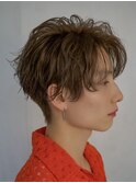 メンズパーマツイスパ波巻きスパイラルマッシュセンターパート
