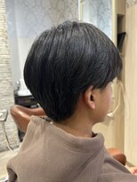 ビス リアン 川口店(Vis lien) 毛流れセンターパート無造作パーマツーブロック刈り上げ