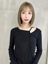 ロンド ジュルード 名古屋(Lond jeloud)&nbsp;ショート ボブ インナーカラー 韓国風5218