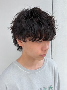 エリマ 調布(elima) マッシュウルフ×波巻きスパイラルパーマスタイル