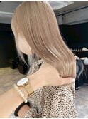 くびれヘア／アプリコットオレンジ/夏のヘアアレンジ/梅田