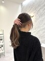 メロウ&nbsp;ヘアアレンジが可愛い高めのインナーミルクティー。