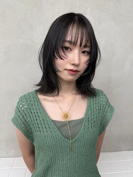 ニコ トウキョウ 渋谷(nico TOKYO) グレージュ韓国ミディアムボブレイヤーウルフボブレイヤーカット