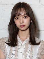 リンクミリ(Link mili)&nbsp;【髪質改善】ココアブラウン/ミディアムレイヤー/くびれミディ