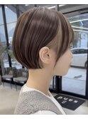 オリーブグレー/クラゲヘアー/ココアベージュ/ショートボブ