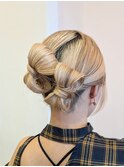 ミディアムヘア☆ダブルリボンヘアアレンジ