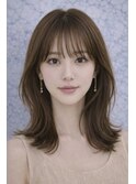 【THiRD】骨格補正フェイスレイヤー×鎖骨ミディアム