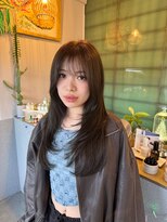 イェスオキナワ(yes okinawa)&nbsp;レイヤーカット  透明感ダークオリーブブラウン