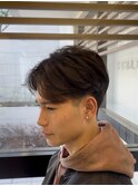 メンズ センターパート ニュアンスパーマ