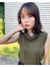 【7月限定】来店特典♪頭浸浴プレゼント♪カット＋カラー２トリートメント