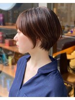 グレイン キャンバス 川崎(grain canvas.) シンプルショート ニュートラルブラウン 窪田