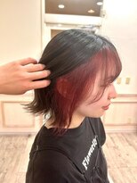 リフトバイマグ 松本駅前店(lift by mag) インナーカラー暖色カラーピンク20代30代