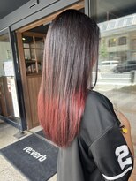 カフェアンドヘアサロン リバーブ(cafe&hair salon re:verb)&nbsp;ワインレッドグラデーション☆