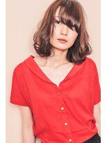 たさわ堂&nbsp;ツヤ感カラー◆ゆるふわボブスタイル◆ヌーディーカラー