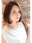 ３０代４０代５０代大人可愛いワンカール　ボブスタイル