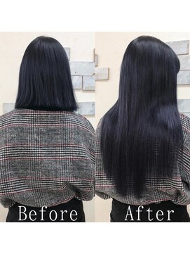 あるじゃんすー 仙台店 ブルーブラック#シールエクステ#大人かわいい#エクステ#仙台