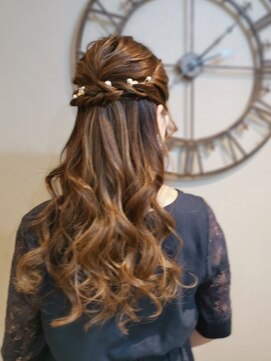 ヘアセットサロン ミント(Hair set salon MINT) 綺麗めハーフアップ