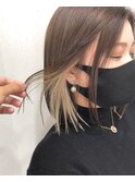 イヤリングカラー×ミルクティーベージュ