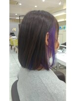 プールドゥマン 屯田(POUR DEMAIN) 【POURDEMAIN】インナーカラーパープル