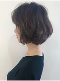 大人のふんわりボブ☆デジタルパーマ/大人ヘア/大人ボブ