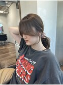 結んでも可愛い後れ毛カット