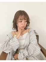 トレス(TRESS)&nbsp;レイヤーボブ　パーマボブ　ブラウンカラー