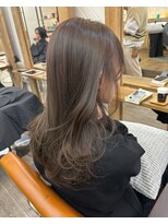 ナンバー アンフィール 渋谷(N° anfeel) 髪質改善透明感くすみベージュ×レイヤーカット