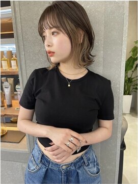 プアメリア 名古屋(Puamelia) トリートメント ブリーチなしダブルカラー 前髪縮毛矯正