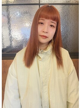 ゾアクラシックヘアー(ZOA classic hair) ケアブリーチで作る、艶オレンジカラー 【二子玉川】