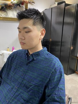 アルカナ 明治神宮前原宿(ARCANA) ハイライト マッシュパーマ ウルフ アッシュブラック