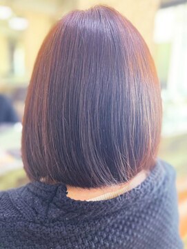 アークスヘアー 20代30代40代大人可愛い髪質改善カラーミディアムボブ透明感