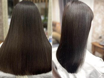 ヘアー クリアー 牟礼本店(hair clear)の写真/硬毛くせ毛うねり毛問わず、ダメージを抑えた仕上がりに。セットしやすいスタイルに整える至高の髪質改善。