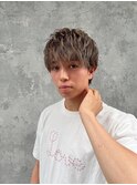 アッシュブラックカルマパーマベリーショートダークアッシュ