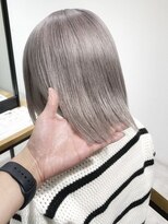 コレット 大宮(collet)&nbsp;グレージュボブ　ダブルカラー ケアブリーチ 10代 20代 韓国