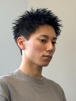 エルマーク 神戸三宮(L-MARK)&nbsp;スパイキーショートザクザクショートアップバングツーブロック