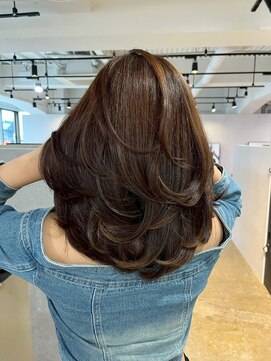 メリー オオサカ(Merly Osaka) brown × layer cut