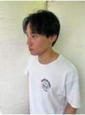 センターパートマッシュショート　永野