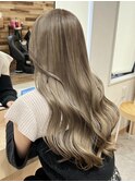 グレージュカラーケアブリーチ佐賀ミルクティーグレーベージュ